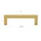 Gliderite Hardware 3-3/4 in. Center to Center Solid Square Bar Pull Brass Gold 21683-96-BG-1 - alternate 4